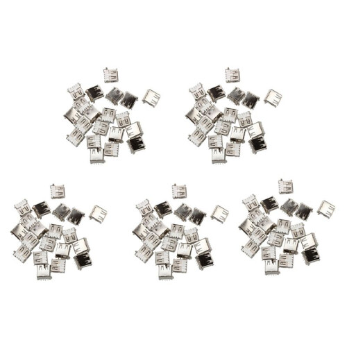 100 Pcs USB Female Type A 4-Pin DIP Right Angle Plug Jack Socket Connector