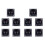 10X Square Shape Double Binding Post Type Speaker Box Terminal Cup Black 1