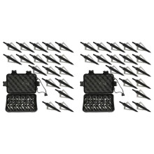 36 Pcs Metal Hunting Archery Broadheads 100 Grain 3 Blades Blades Arrowheads Compatible with Crossbow and Compound Bow