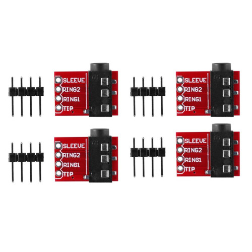 4X TRRS 3.5mm Jack Breakout Board Headphone Video Audio MP3 Professional Connector Module