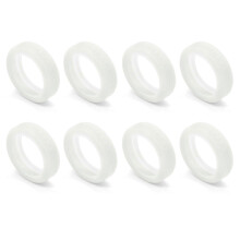 (8pcs, Glow pink) Suitcases Wheel Covers Silicone Silents Protection Cover Noise Reducing Anti-Scratch Luggage Wheel Protectors