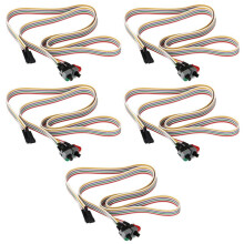 5X ATX PC Computer Motherboard Power Cord 2 with LED Light /Off/Reset