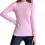 (L, Pink) Women\'s Basic Pullover Sweater Lightweight Slim Shirt with Stretch Long Sleeve 1