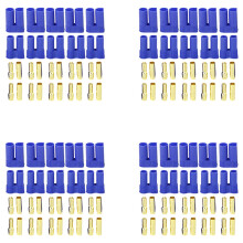20 Pairs of EC5 Banana Plug Bullet Connector Female+Male for RC ESC LIPO Battery/Motor