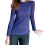 (2XL, Royal Blue) Women\'s Basic Pullover Sweater Lightweight Slim Shirt with Stretch Long Sleeve 1