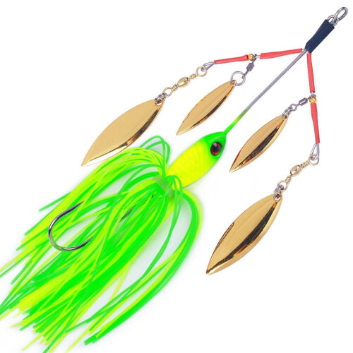 Δόλωμα ψαρέματος YUEYAN Spinner Bait με WillowBladed Spinnerbait για ψάρεμα λαβρακιού