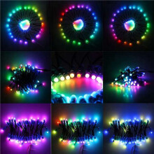200Pcs/Lot 12mm WS2811 2811 IC RGB LED Pixels Module String Light IP68 5V Holidays/Christmas/ Festival
