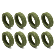 (8pcs, Military Green) Suitcases Wheel Covers Silicone Silents Protection Cover Noise Reducing Anti-Scratch Luggage Wheel Protectors