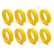 (8pcs, yellow) Suitcases Wheel Covers Silicone Silents Protection Cover Noise Reducing Anti-Scratch Luggage Wheel Protectors