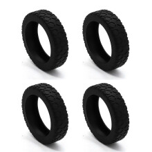 (4pcs, Black) Suitcases Wheel Covers Silicone Silents Protection Cover Noise Reducing Anti-Scratch Luggage Wheel Protectors
