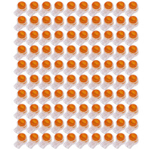 100 Pieces Yellow Button Gel Filled Phone Wire Butt Splice UY Connector 2 Port