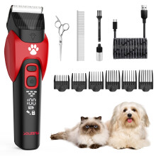 SOLIMPIA Hundeschneider Professionelle Haustierpflege Kit Low Noise Cordless Waterproof Cat Hair Trimmer