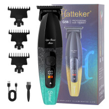 Haarschneider G56 Barttrimmer, Trimmer für Haare & Bart, 8000 RPM, LED-Display Grün