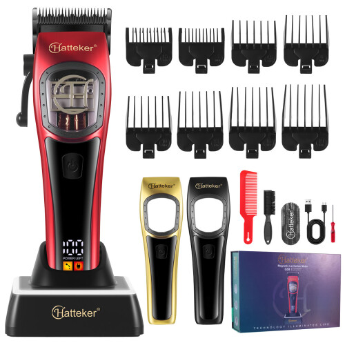 Haarschneidemaschine HATTEKER G58 mit LED-Display, kabellos