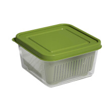 (Green) Kitchen Plastic Food Container Durable Food Storage Box Saving Your Time and Money