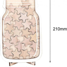 (Star, Wood color) Star Reward Jars, Personalized Stars Reward Classroom Responsibility Routine Training Reward Board Classroom Management Tool
