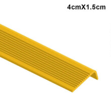 (4cmX1.5cm, Yellow) PVC Stair Step Anti-Slip Strip for Schools Kindergartens Indoor Outdoor Stairs Tiles Marble Floors New