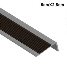 (5cmX2.5cm, Black) PVC Stair Step Anti-Slip Strip for Schools Kindergartens Indoor Outdoor Stairs Tiles Marble Floors New