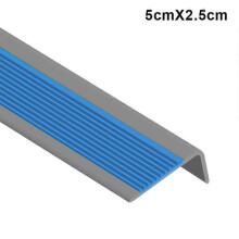 (5cmX2.5cm, Blue) PVC Stair Step Anti-Slip Strip for Schools Kindergartens Indoor Outdoor Stairs Tiles Marble Floors New