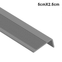 (5cmX2.5cm, Gray) PVC Stair Step Anti-Slip Strip for Schools Kindergartens Indoor Outdoor Stairs Tiles Marble Floors New