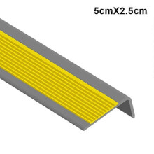 (5cmX2.5cm, Yellow) PVC Stair Step Anti-Slip Strip for Schools Kindergartens Indoor Outdoor Stairs Tiles Marble Floors New