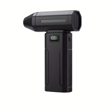 (Black) [USB Rechargeable, Portable] 5200mAh High-Capacity High-Speed Turbo Fan, Portable Electric Dust Blower,