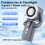(Grey) A Foldable Digital Display Ice-Cooling Fan, -Powered, Essential for Outdoor Work And Students. This Compact Fan 1