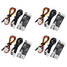4X Singolo 12V 0.8A PWM 2-3 Fili Ventola di Controllo Della Temperatura Regolatore di Velocità Modulo di Riduzione del Rumore del Computer