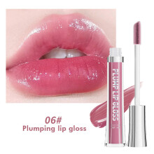 (6) Natural-Looking Mirror Lip Gloss High Pigment Moisturizing Glossy for Lady Beauty Lip Makeup