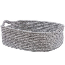 Cesta Retangular de Armazenamento de Corda de AlgodãO Cesta de Armazenamento de Brinquedos Cesta de Armazenamento de Banheiro, A