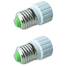 2X E27 A Gu10 Estendere Base Led Cfl Lampadina 'Adattatore Della Lampada Convertitore Vite Presa