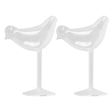 2X 150Ml Bird Shape Cocktail Goblet Glass Personality Molecular Smoked Modelling Glass Fantasy Wine Goblet