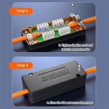 For CAT6/CAT6A/CAT7 Ethernet Junction Box Connectors for Seamlessly Cable Extension T3EB 10GbE Network Connector