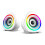 Computer Speakers,USB-Powered PC Gaming Speakers for Desktop Computer Laptop and Phone USB 3.5mm Aux Input Color Light A 2