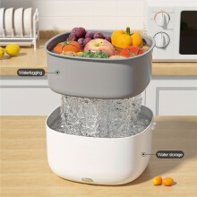 Ultrasonic Vegetable Washing Machine Kitchen Fruit Dirt Cleaning Purifier Basket Household Food Remove PesticideResidues