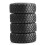 4 Peças Pneus de Borracha de 1,9 Polegadas para Carro Rastreador 1/10 RC SCX10 90046 D90 TRX4 TRX6 2