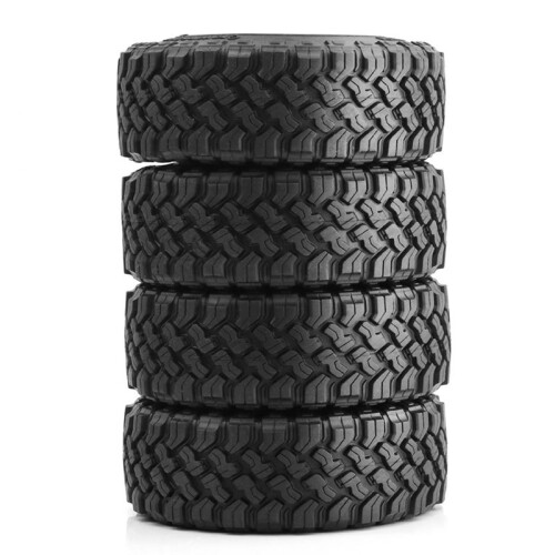 4 Peças Pneus de Borracha de 1,9 Polegadas para Carro Rastreador 1/10 RC SCX10 90046 D90 TRX4 TRX6 1