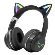 SOYTO Gradient Color Wireless Headphones Headsets with Mic Foldable HIFI Supports TF Card Noise Cancel Earphone, E