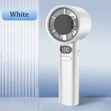 (white) Mini Handheld Fan 120 Speed Portable Bladeless Desktop Fans Rechargeable Instant Cooling With Ice Mode For Men Women New