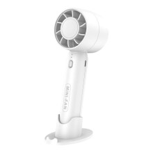 (White-1pc) Handheld Small Fan USB Charging Mini Outdoor Portable Lightweight Desktop Stand High Speed Cooling Fan for Travel Office Home