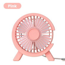 (pink, China Mainland) Mini USB Rechargeable Table Fan Portable USB Small Fan Fan For Student Dormitory Computer Summer Gadget Home Desk Office