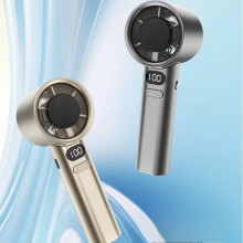 (grey and golden 2pcs) Handheld mini fan, powerful 400mAh wind speed, convenient USB charging, suitable for travel, outdoor activities, and summer