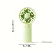 (green) 2025 Cute Mini Fan Portable Handheld Fan Lightweight Handy Fan Pocket Size Low Noise Small Electric Fan Student Gift Outdoor Fan