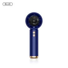 (Blue, China Mainland) HOMEFISH Mini Handheld Fan USB Fast Charging Portable Air Calculating Fan Mute Highspeed Fan for Travel Outdoor Activities
