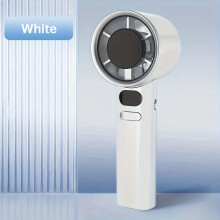 (WHITE) Handheld mini fan, powerful 400mAh wind speed, convenient USB charging, suitable for travel, outdoor activities, and summer