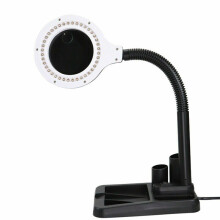 5/10 Times Magnifier LED Desktop Magnifying Glass Lamps for Craftsmen Jewelers EU Plug