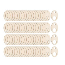 100 Pcs Wood Thread Drops Embroidery Floss Organizer Rings Embroidery Floss Cards for DIY Sewing Storage
