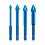 4Pcs Hex Shank High Hardness Eccentric Drill Precision Glass Tile Ceramic Punching Rock Slab Triangle Drill Bit 6-12mm 1
