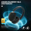 CAANKEI Active Noise Cancellation  Headphone over Ear Wireless Headphone with Memory Foam Earmuff Foldable Headset White 5