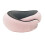 (Pink) Rollable U-Shaped Neck Pillow Skin-Friendly Neck Support Pillow for Adults Use 1